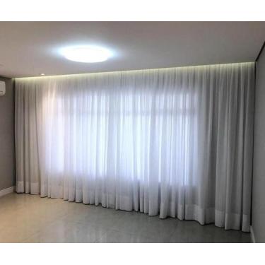 Imagem de Cortina Gaze De Linho 4 Metros Trilho Suíço  - Stanzanni Bordados, Bra