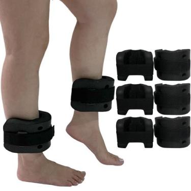 Imagem de Kit 3 Pares de Caneleiras de Hidroginástica Em EVA Peso 1 à 2kg DF4030