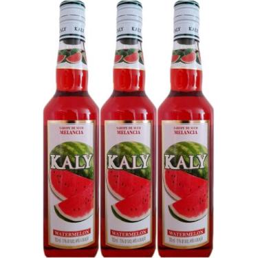 Imagem de Kit Xarope Kaly De Melancia - Watermelon 700ml 3 unidades