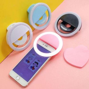 Imagem de Mini Ring Light Para Celular Universal Com Leds/luz Selfie - oem, Bran
