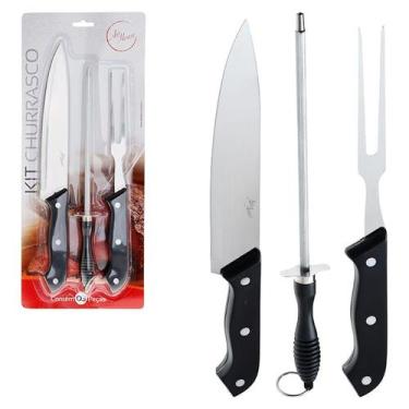 Imagem de Kit Churrasco C/03 Peças Black Art House 841827 - ZEIN, ÚNICO