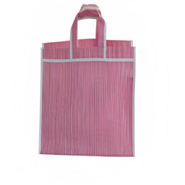 Imagem de Sacola De Feira Supermercado Nylon Grande 45x36x22 Cm - Jolu-Lar, Rosa