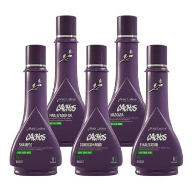 Imagem de Kit Cachos 250ml Completo Raiz Latina Profissional Definição Transição