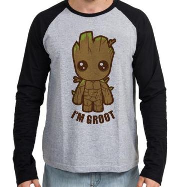 Imagem de Camiseta Manga Longa blusa Groot Bebê  - Empório Dutra, M  adulto