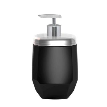 Imagem de Porta Sabonete Liquido De Plástico 400ml Cores - MicroMax, PRETO