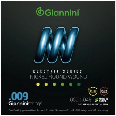 Imagem de Encordoamento Guitarra Giannini Electric GEEGSTP09 Nickel Plus .009