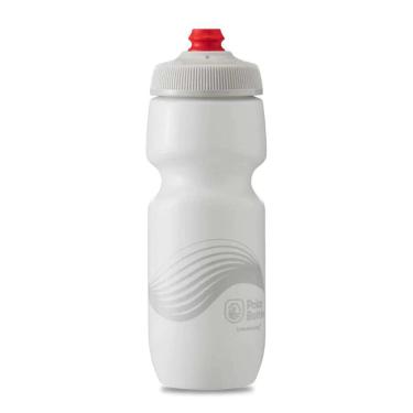Imagem de Polar Bottle Garrafa de água leve para bicicleta com ondas de ruptura – sem BPA, garrafa de espremer para ciclismo e esportes, 591 ml, Ivory White