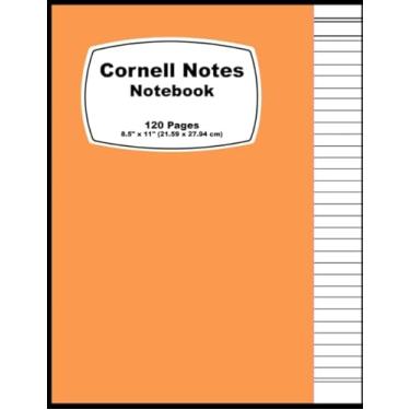Imagem de Cornell Notes Notebook: orange - Note Taking Composition Notebook For Writing - Durable Cover