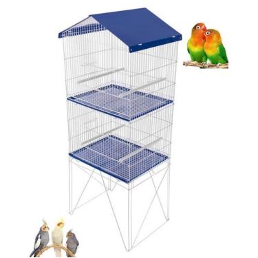 Imagem de Viveiro 2 Andares  Com Divisória Desmontável  Gaiola Grande de Calopsi