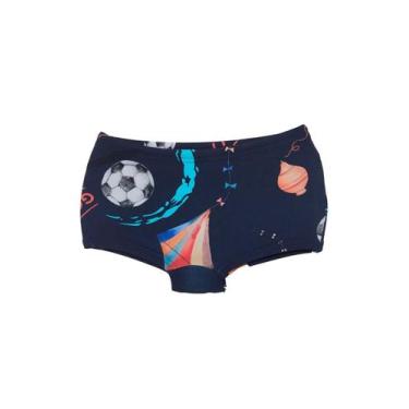 Imagem de Sunga Boxer Infantil - Cor De Cacau, 06, Brincadeira de rua