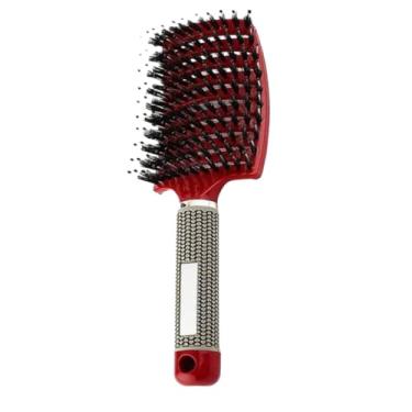 Imagem de Salão de cabeleireiro escova de cabelo mulheres pente de massagem molhada náilon cabeleireiro molhado cabelo cacheado ferramentas de estilo (04)