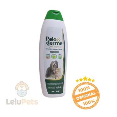 Imagem de Shampoo Hipoalergênico para Cães e Gatos Pelo E Derme 320ml - Vetnil