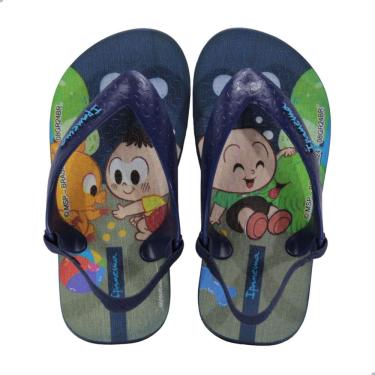 Imagem de Chinelo Bebê Ipanema Turma Da Monica Azul e Verde