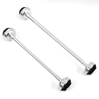 Imagem de Protetores de roda deslizantes de eixo garfo dianteiro e traseiro para Yamaha YZF R6 2006-2016 acessórios de motocicleta prata