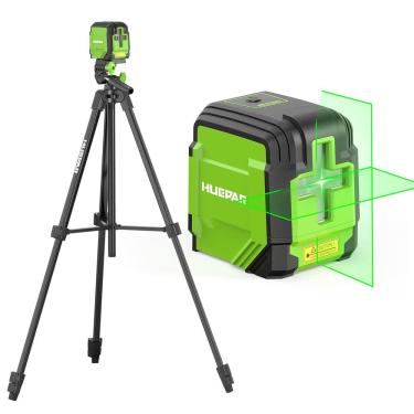 Imagem de Nível de laser Huepar GK011DGTP 30 m com tripé de 1,8 m, bateria e óculos