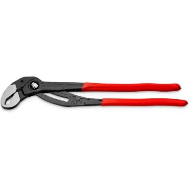 Imagem de KNIPEX Alicate de bomba de água Cobra XL, 400 mm, porcas de 95 mm, tubos de 90 mm, autotravamento, ajuste fino por pressão de botão, chave de tubo, 87 01 400