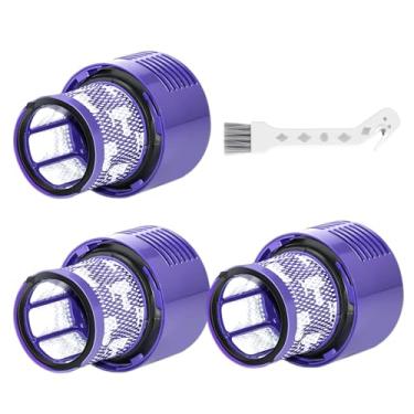 Imagem de Peça de filtro V10 compatível com Dyson V10 Cyclone Series, V10 Absolute, V10 Animal Filter 2 pacotes de filtros e 1 escova limpa (3 filtros + 1 escova limpa)