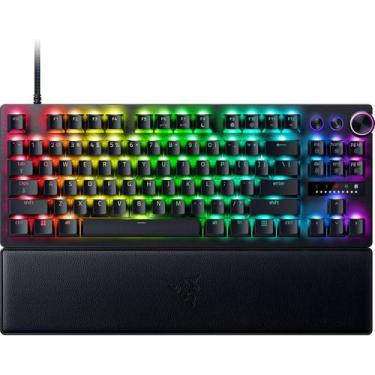 Imagem de Teclado Gamer Razer Huntsman V3 Pro RGB Optico Ingles co Fio, preto