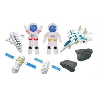 Imagem de Boneco Astronauta 07 Peças Com Acessórios Espacial - Ark Brasil