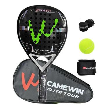 Imagem de Raquete de padel de fibra de carbono 360g com bolsa 125g 46cm