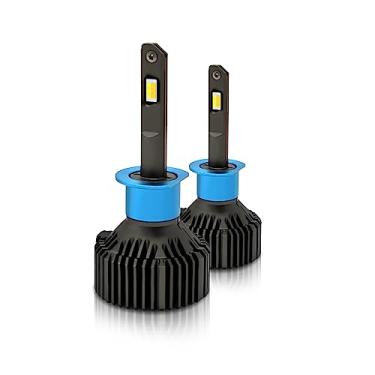 Imagem de CIADAZ Lâmpadas de farol de LED H1 IP67 à prova d'água para carro LED de farol 3000K/4300K/6000K 200W 40000LM Faróis de LED brilhantes, 2 unidades