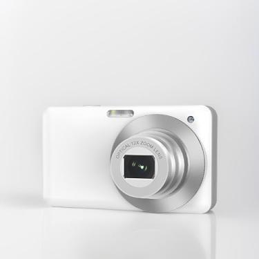 Imagem de VBESTLIFE Câmera Digital 4K, Câmera WiFi 64MP AutoFocus Vlogging, Zoom óptico de 10x e Zoom Digital 2x, Tela de 3 Polegadas, Câmera Compacta de Arremesso (Branco)