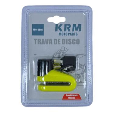 Imagem de Trava de Disco Verde Com Tampa KRM - KRM Moto Parts