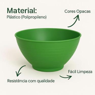 Imagem de Conjunto 20 Cumbucas de Plástico 620 ml para Sopas, Caldos e Doces Res