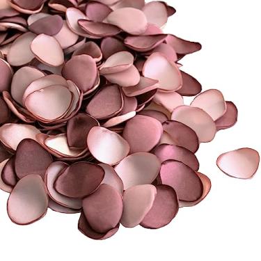 Imagem de Lookein 300 Peças De Pétalas Rosa, Flores Cetim Para Casamento, Cesta Menina, Centro Mesa, Corredor, Festa, Confete, Chá Panela, Decoração Jantar, Elegante E Empoeirado