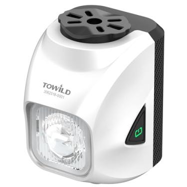 Imagem de TOWILD DL1200S Luzes de bicicleta para passeios noturnos, farol de bicicleta super brilhante de 1200 lm, luz frontal de bicicleta à prova d'água para ciclismo de estrada de montanha