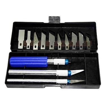 Imagem de Estilete Especial Kit Precisao 3Cabos 13Laminas - WESTERN