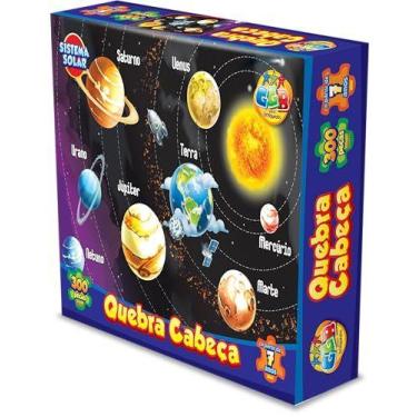 Imagem de Quebra-Cabeca Cartonado Sistema Solar 300Pcs - GGB PLAST