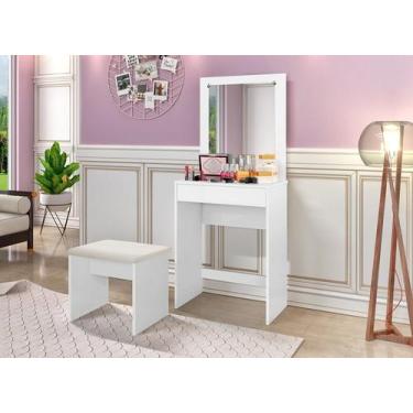 Imagem de Penteadeira Sofia Branca com Banqueta - J&A