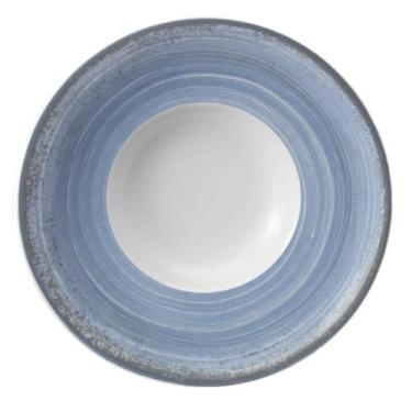 Imagem de Prato Risoto 27cm Porcelana Schmidt - Dec. Esfera Azul Celeste 2414, 2