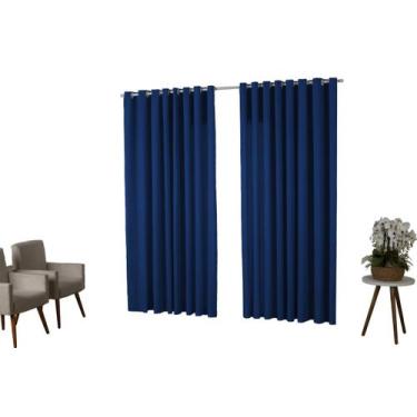 Imagem de Cortina 3,00X2,50 Oxford Quarto Sala Porta ul - Imperial Moda Casa