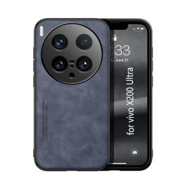 Imagem de Kepuch Silklike Capa para Vivo X200 Ultra - Case Placa de Metal Embutida - Azul