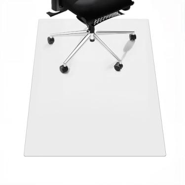 Imagem de Tapete de cadeira de escritório para piso de carpete, tapete de cadeira de mesa de computador, resistente, antiderrapante, protetor de piso embaixo da mesa, tapetes de plástico para computador para