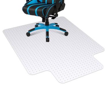 Imagem de Tapete de cadeira de escritório para piso de carpete, tapete de cadeira de mesa de computador, resistente, antiderrapante, protetor de piso embaixo da mesa, tapetes de plástico para computador para