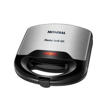Imagem de Sanduicheira E Grill Mondial Master 2 Em 1 Aço Inox Com Trava