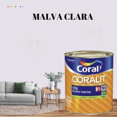 Imagem de Esmalte Sintético Base Água Coral Coralit Brilhante 800ml Cor Roxa p/M