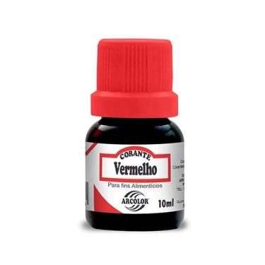 Imagem de Corante Alimentício Vermelho Líquido Arcolor 10ml - Arcólor