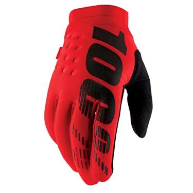 Imagem de 100% BRISKER Luvas de motocross e mountain bike para clima frio - Equipamento de proteção de corrida MTB e MX Powersport de inverno quente