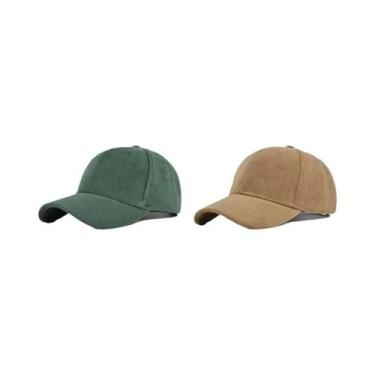 Imagem de Boné Snapback Unissex de Camurça - Ajustável, Retrô e Estilo Hip Hop, 
