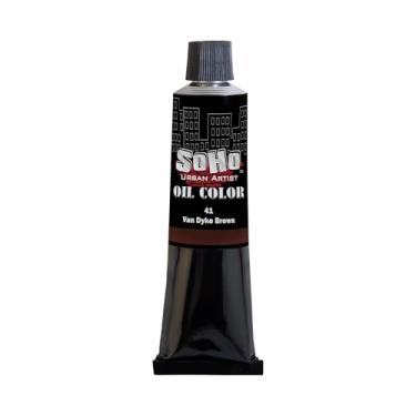 Imagem de Soho Urban Artist Tinta a óleo - Van Dyke Brown, tubo de 170 ml - Cores a óleo mais valiosas para pintura, excelente carga de pigmento