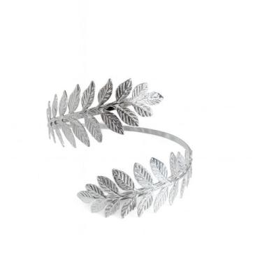 Imagem de Kit 02 Prendedores de cortina de Metal Folhas Jardim Elegante Com Deta