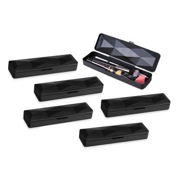 Imagem de Estojo Preto Multiuso Porta Oculos Talheres Lapis Maquiagem 6un