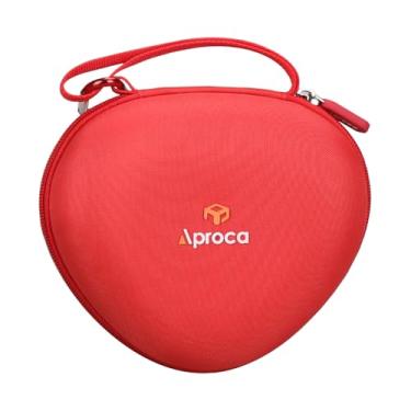 Imagem de Aproca Capa de fone de ouvido infantil compatível com iClever BTH12 / HS19 / BTH26 fones de ouvido Bluetooth infantis, bolsa rígida de armazenamento - vermelha (apenas capa)