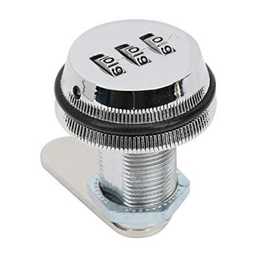 Imagem de Zhjvihx Fechadura de Combinação de Gavetas, Segurança Bloqueio de Senha de Rv Bloqueio de Senha para Gavetas para Segurança Doméstica (Prata)