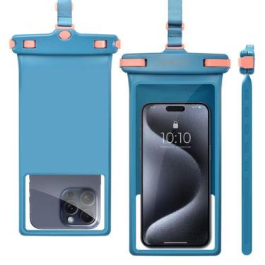 Imagem de Bolsa de telefone impermeável wellhouse IPX8 8" azul