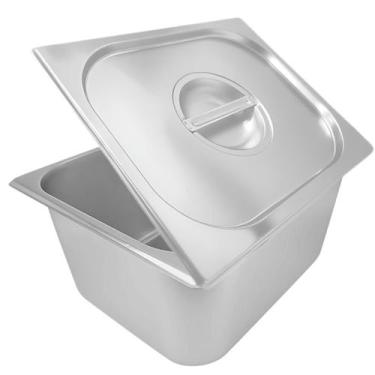 Imagem de kit Com 4 Cubas Gastronômica 1 Por 2 X 150mm Com Tampa - Armazém135